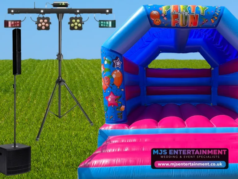 Kids Party Entertainment Hire Package Didi Cars Bouncy Castle Slush Machine