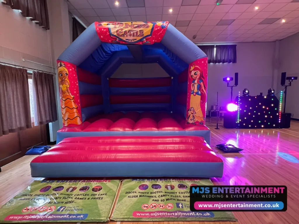 Princess Bouncy Castle With Slide & Disco Hire