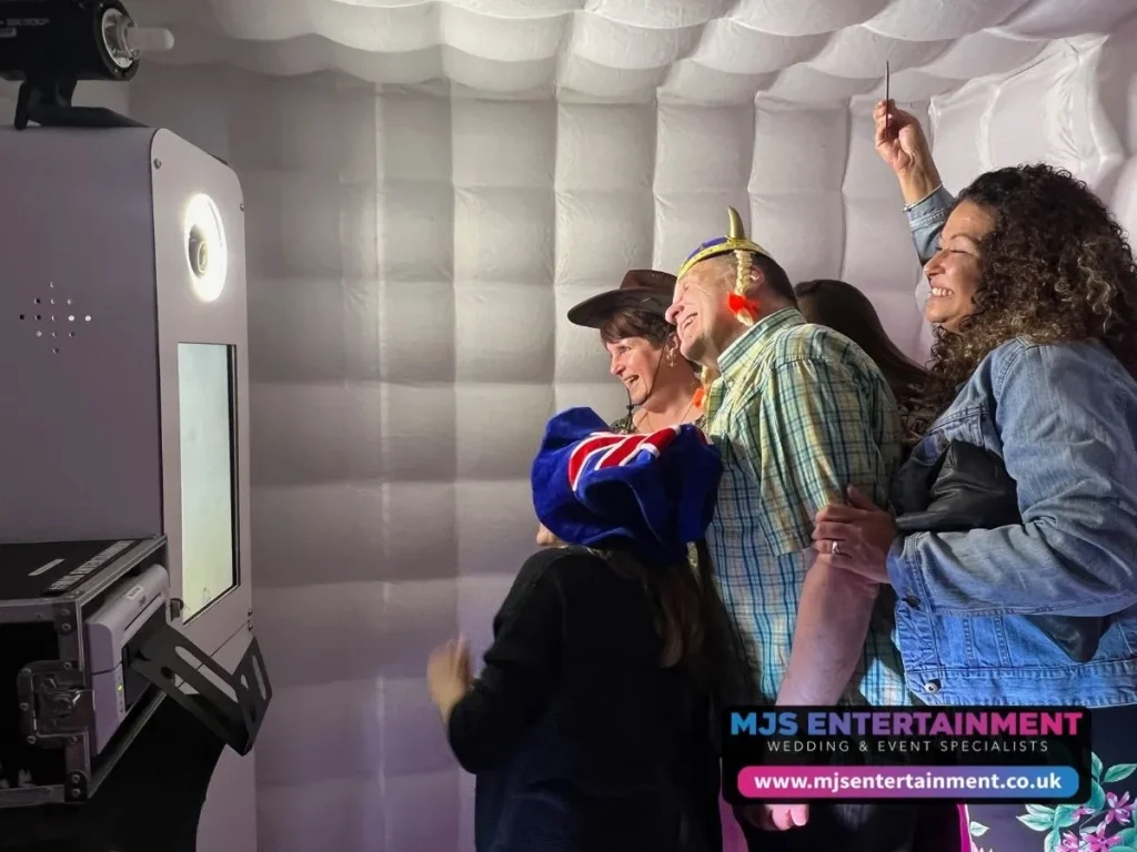 Guest-using-our-Selfie-Cube-Photo-Booth-Hire-2