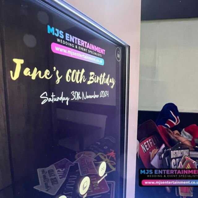 Tonight we are also supplying our Selfie Pod Photo Booth for Jane’s 60th birthday party!! 🥳 🎉

Happy Birthday Jane! 🤩🎁

*If you are interested in booking us for your birthday party or event take a look at all the packages and hire items we offer on our website below and get a quote…

➡️ www.mjsentertainment.co.uk